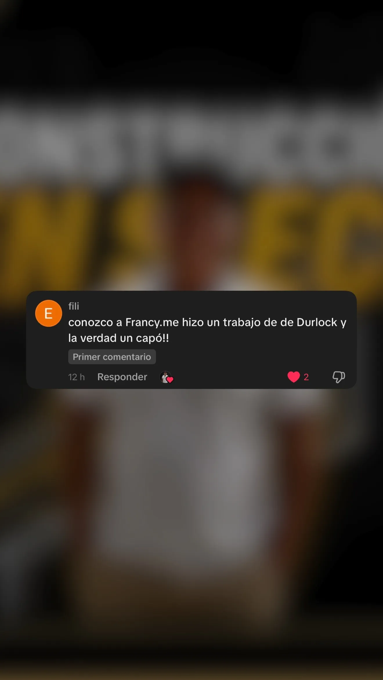Reseña de cliente de Ferreira en Instagram